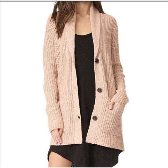 atm anthony thomas melillo Cardigan Sweater - M - Dust Rose Pink - Picture 1 of 10